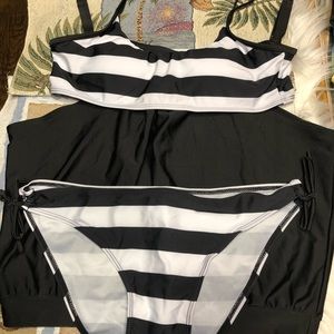 New Black Stripe Tropic Tankini Swim Wear!!!